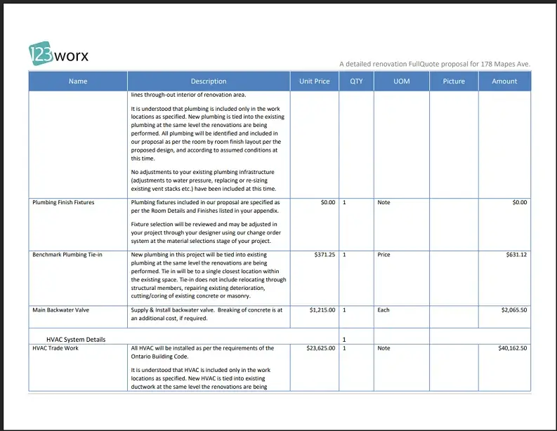 Midway through estimate proposal