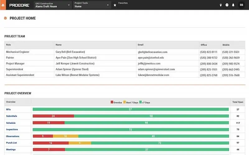 Procore - Construction Project Management Software