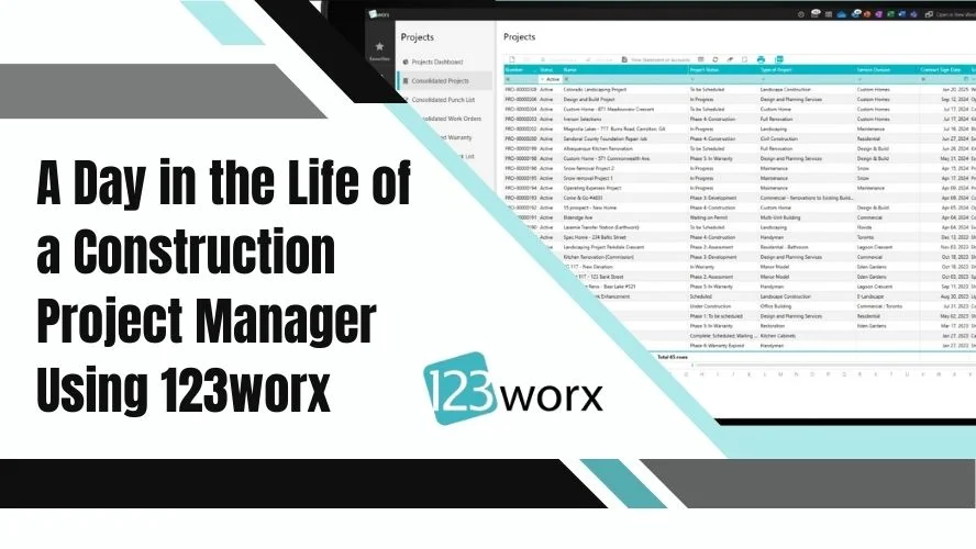 a day of construction project manager